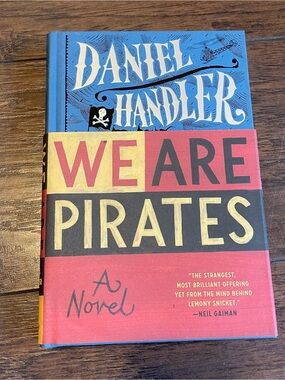 Source Unknown — Blue, Red, Yellow 'We Are Pirates' Graphic Cover Art